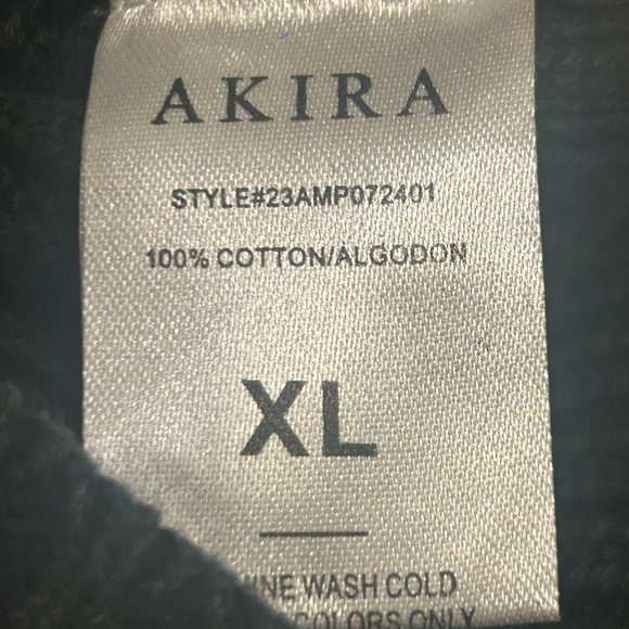 NWOT AKIRA gray ribbed asymmetrical “hardcore” sweater XL - Picture 3 of 4